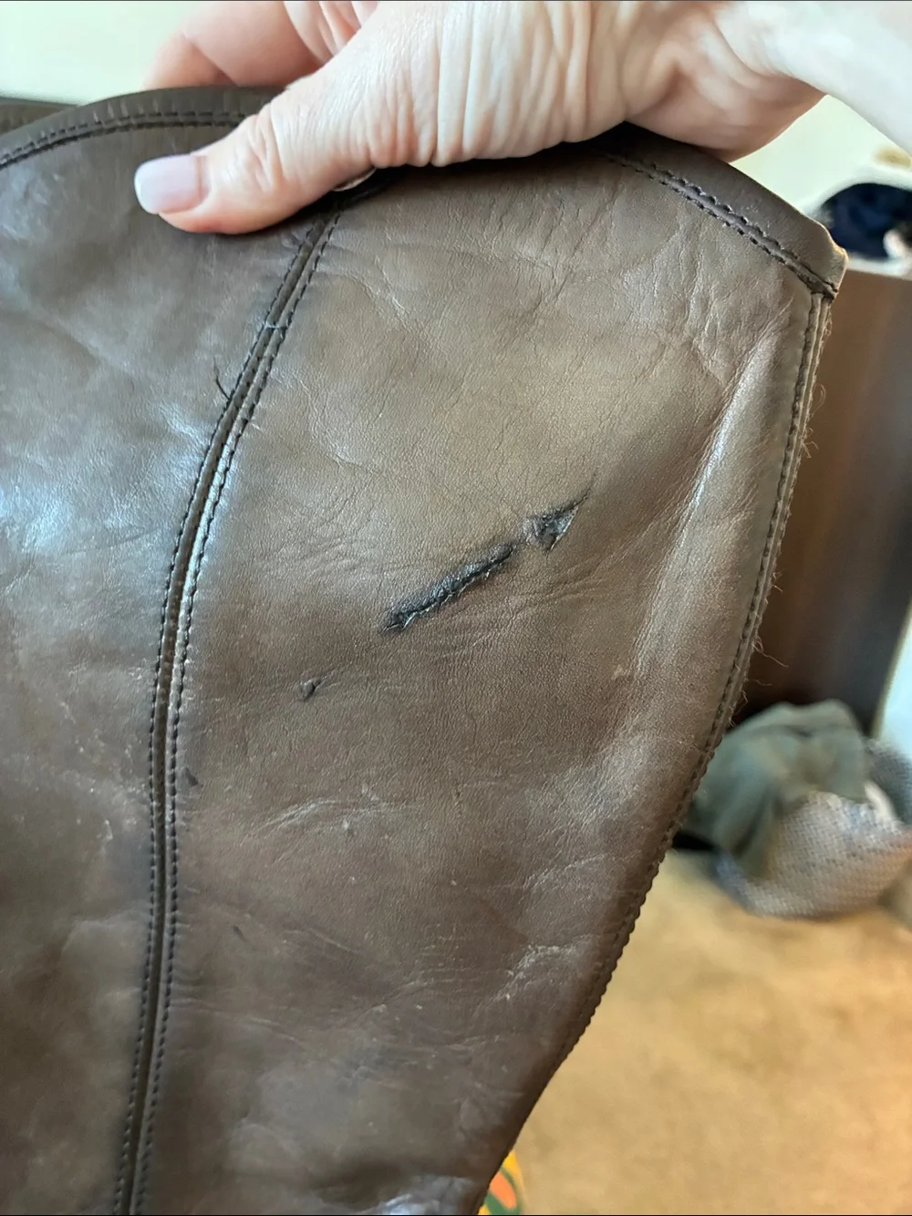 Frye Tall Genuine Leather Riding Boots – Women’s Size 11B – Made in Mexico